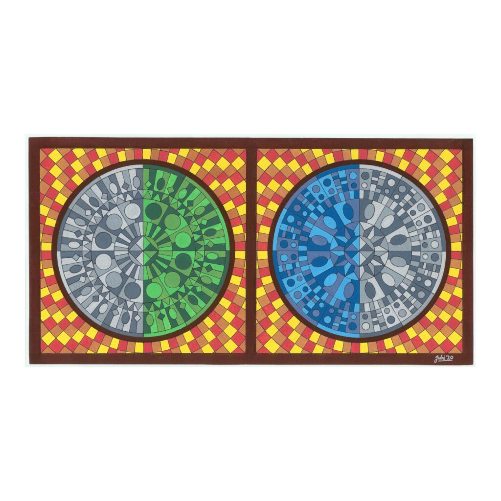 Untitled Mandala no. 27 (Twin mandala)