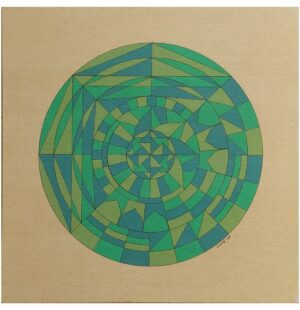 artwork, original art, wall art, acrylic painting, green, mandala, patterns, shapes
