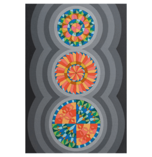 juxtaposition, colour, grey, warm, cool, mandala